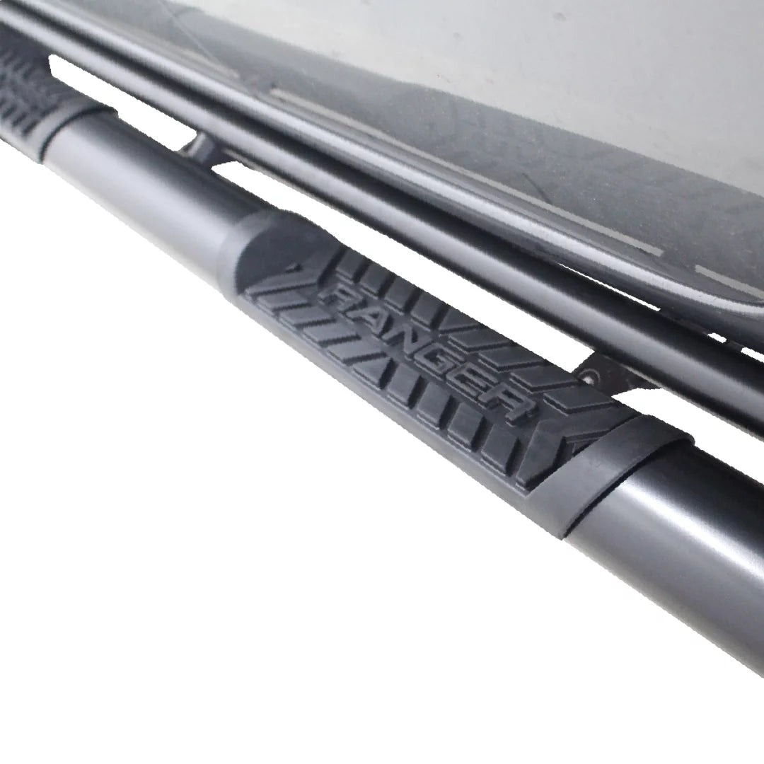 Ford Ranger T6 Side Steps Single Cab Black