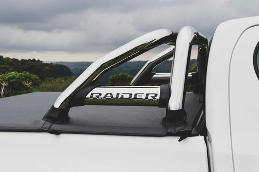 Toyota Hilux 6 Bend Sports Bar w Oval Side Plates Stainless (DC & EX) – DOES NOT FIT WITH TOYOTA OEM TONNEAU